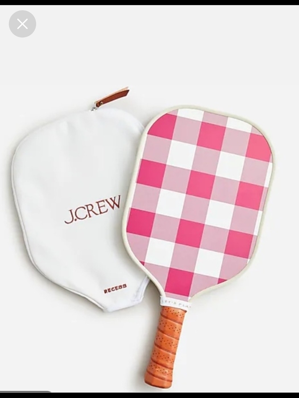 J. Crew x Recess Pickleball Paddle with Cover